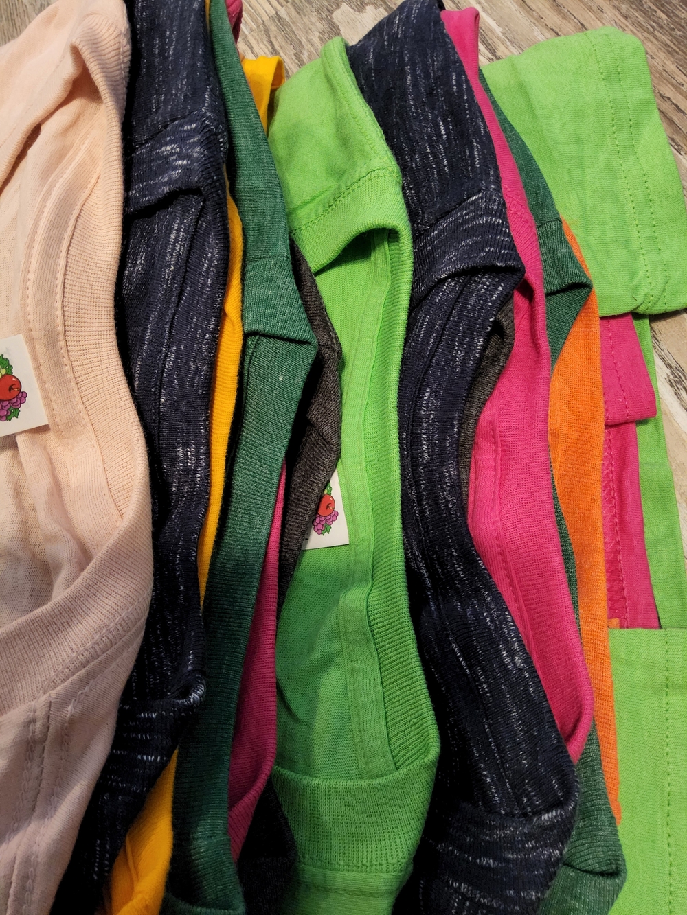 MENS 6 Pack Cotton-Blend Tees - NWOT